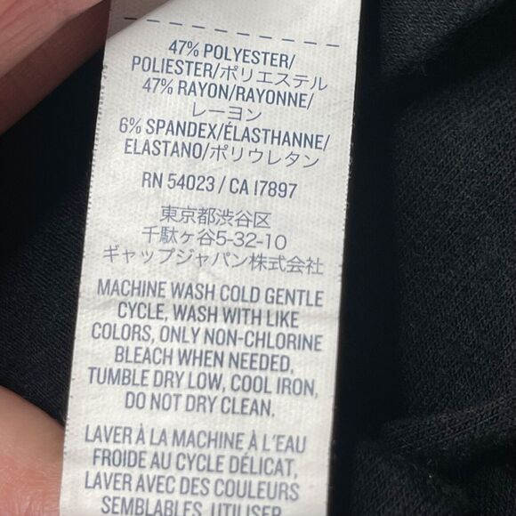 Old Navy Maternity Dress Size XS Solid Black V-neck Stretch Knit Maxi Length - Picture 8 of 10